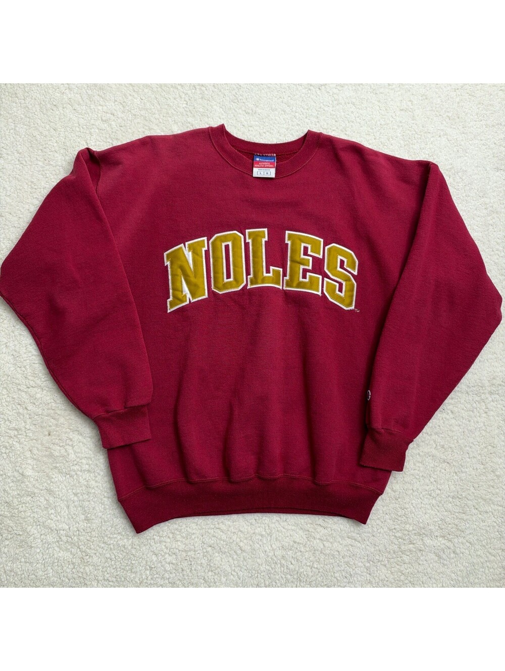 Champion Florida State Seminoles NOLES Vintage Crewneck Sweatshirt Men L FSU Y2K
